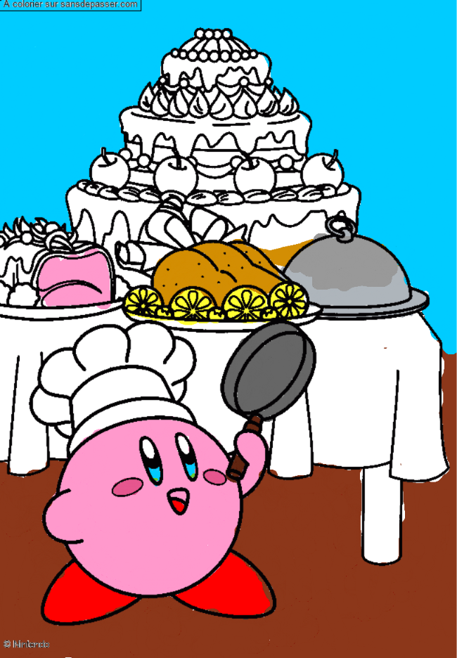 Kirby Cuisinier par EmmaL&eacute;o