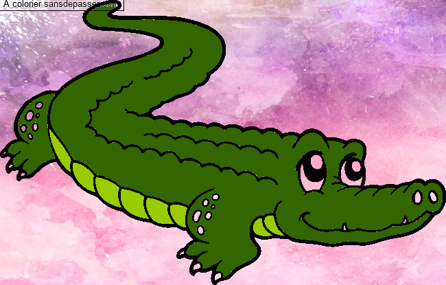 Crocodile mignon par un invit&eacute;
