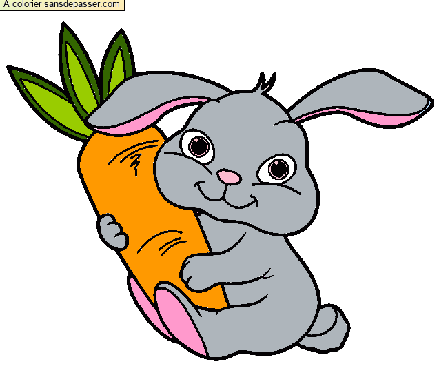 Petit Lapin et sa carotte par un invit&eacute;