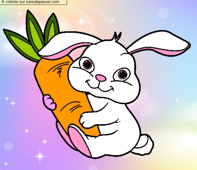 Petit Lapin et sa carotte par un invit&eacute;