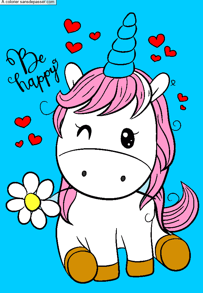 Licorne souriante par un invit&eacute;