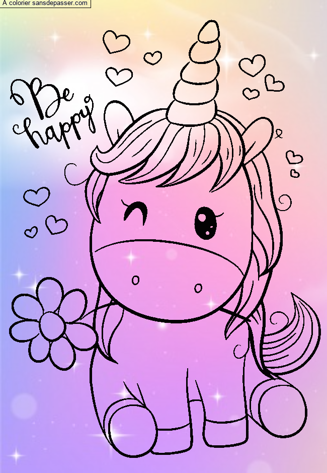 Licorne souriante par Noemie et mathis 