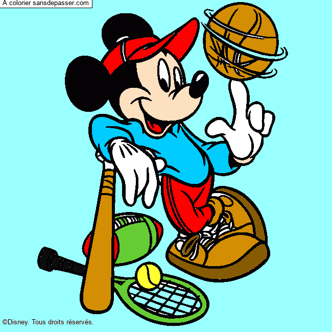 Mickey Sportif par un invité
