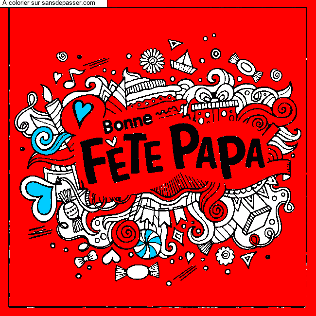 Bonne f&ecirc;te Papa par un invit&eacute;