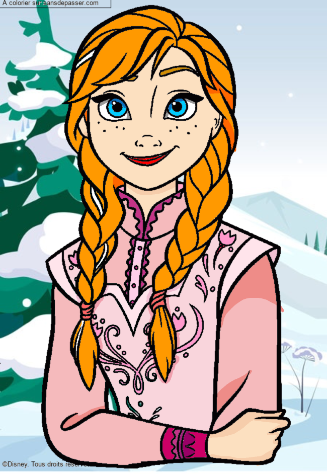 Princesse Anna d'Arendelle par un invit&eacute;