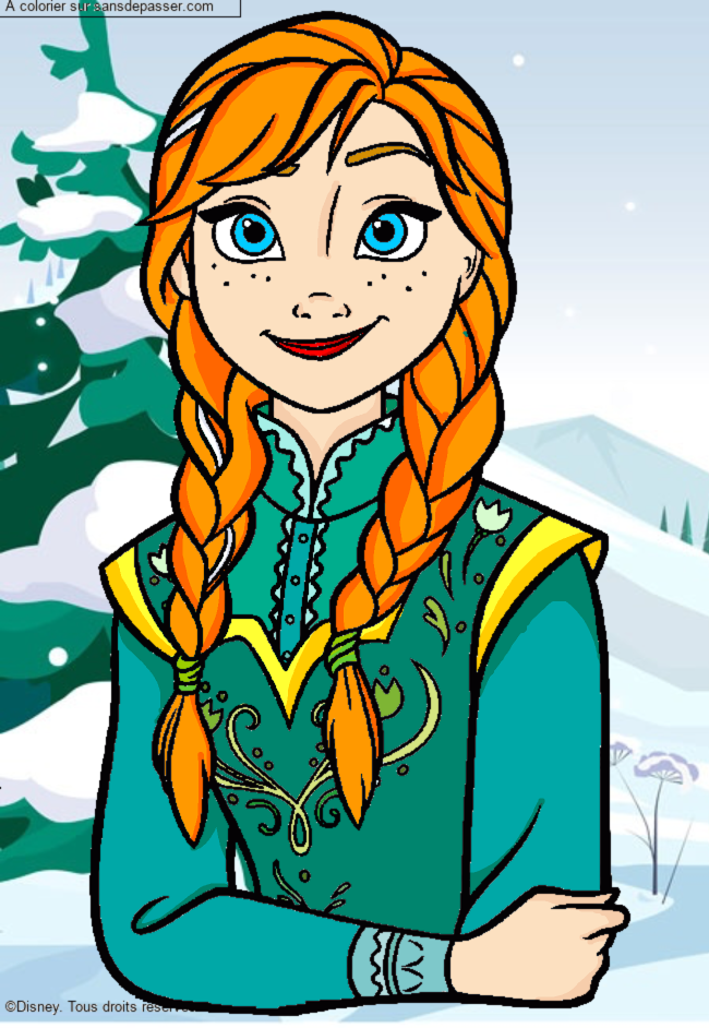 Princesse Anna d'Arendelle par un invit&eacute;