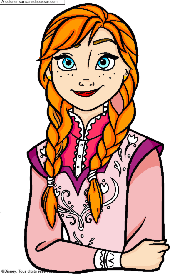 Princesse Anna d'Arendelle par un invit&eacute;