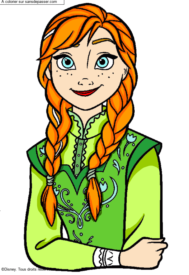 Princesse Anna d'Arendelle par un invit&eacute;