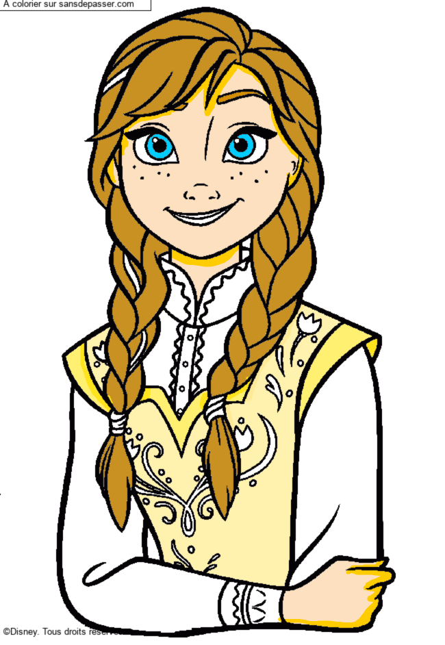 Princesse Anna d'Arendelle par un invit&eacute;