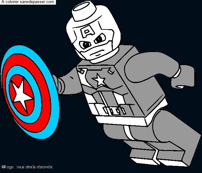 Captain America Lego par un invité