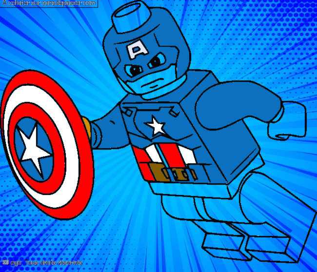 Captain America Lego par un invit&eacute;