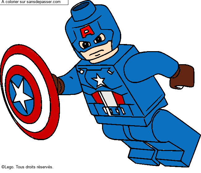 Captain America Lego par Luke 123