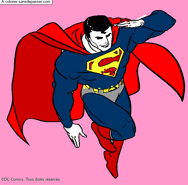 Coloriage Superman par un invité