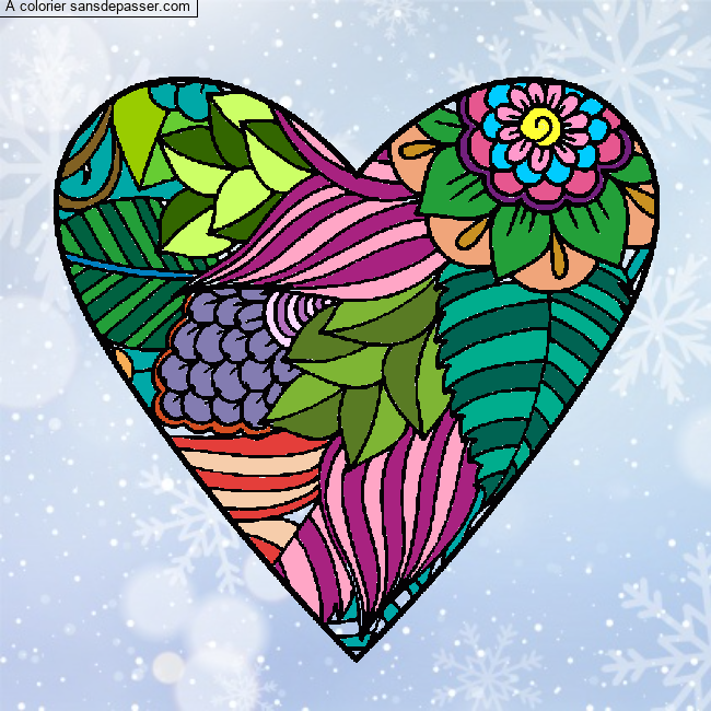 Coeur et fleurs par un invit&eacute;