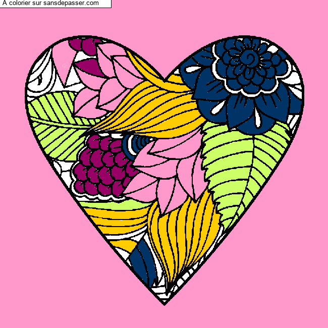Coeur et fleurs par Marie Laure