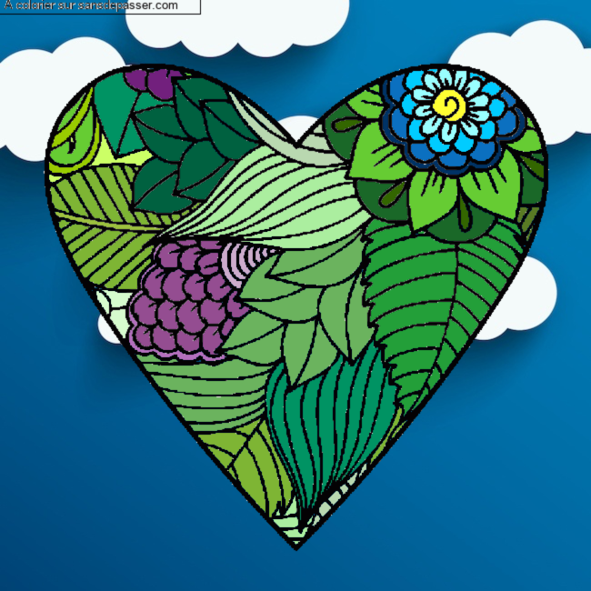 Coeur et fleurs par un invit&eacute;