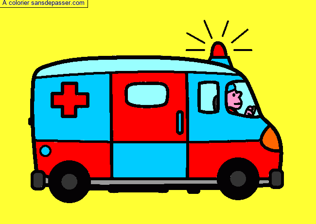 Coloriage Ambulance