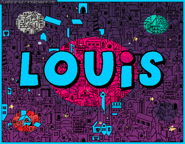 Coloriage Coloriage pr&eacute;nom - Louis par un invité