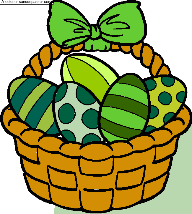 Panier d'oeufs par un invit&eacute;