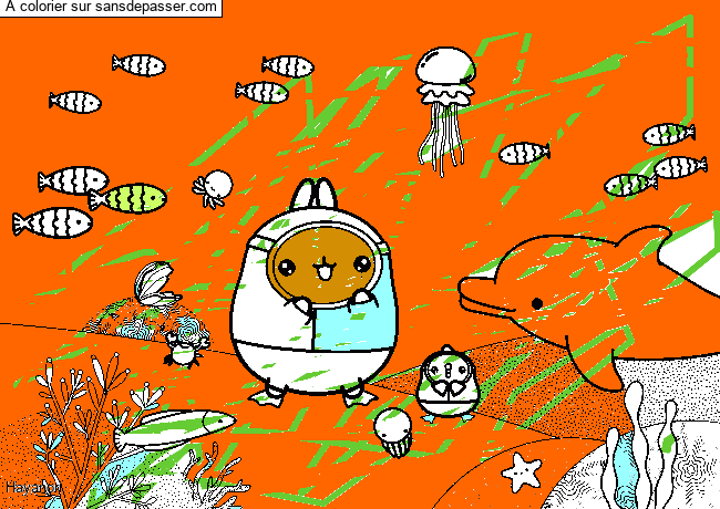 Molang sous l'oc&eacute;an par un invit&eacute;