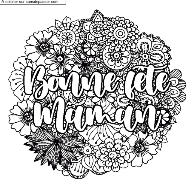 Bonne f&ecirc;te Maman par un invit&eacute;