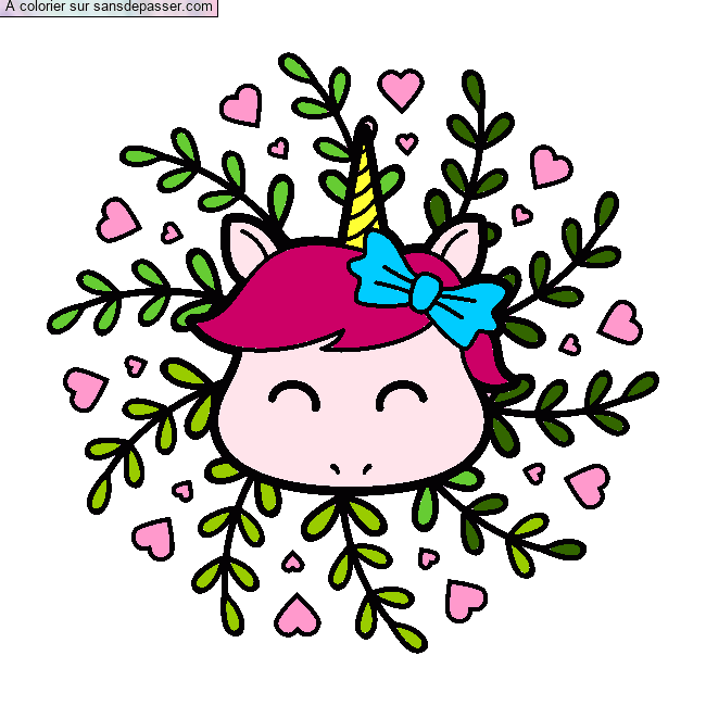 Mandala Licorne par un invit&eacute;