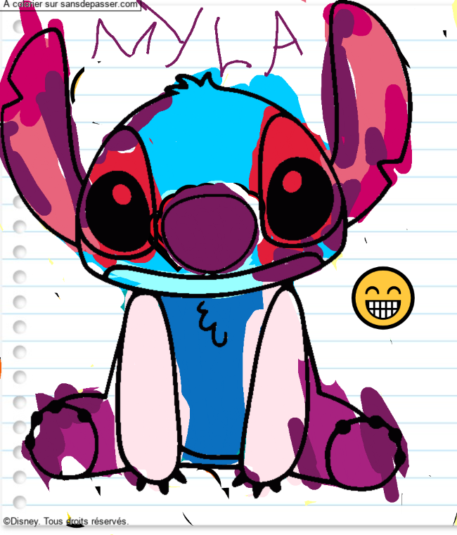 Coloriage Stitch