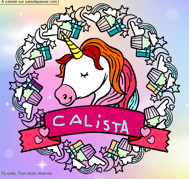 Licorne et cupcakes par calista