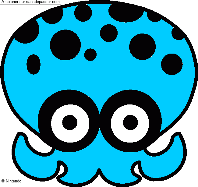 Coloriage Octopus Splatoon par un invité