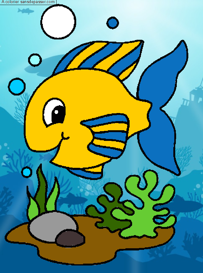 Poisson des fonds marins par un invit&eacute;