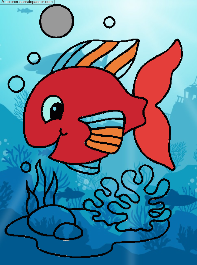 Poisson des fonds marins par un invit&eacute;