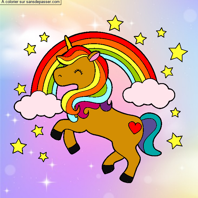 Licorne et arc-en-ciel par un invité