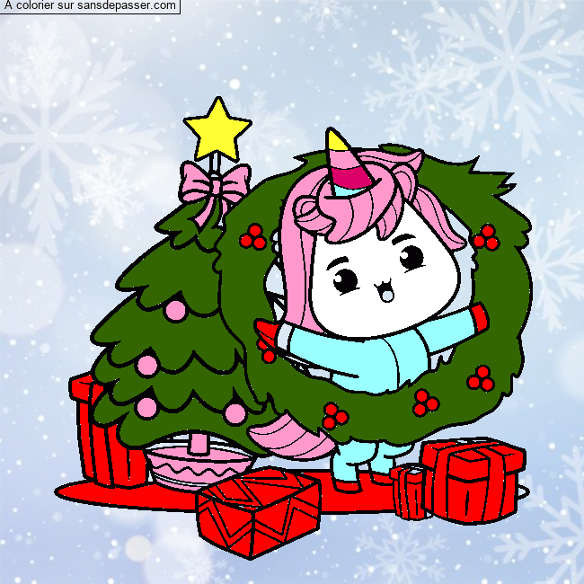 Licorne de No&euml;l par un invit&eacute;
