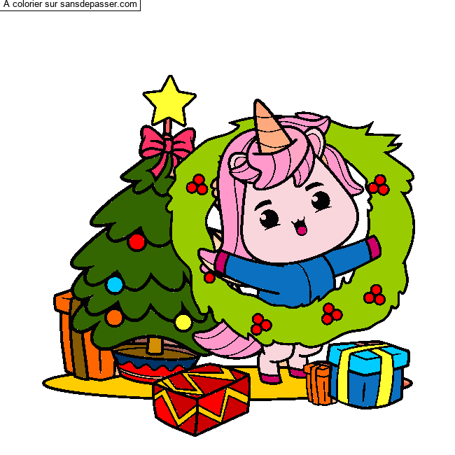 Licorne de No&euml;l par un invit&eacute;