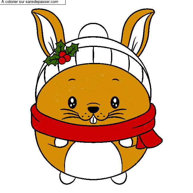 Lapin d'hiver par un invit&eacute;