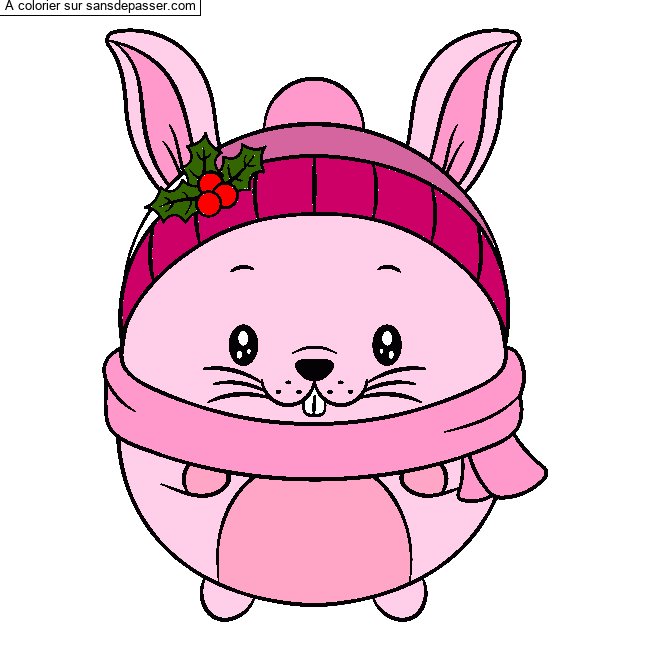 Lapin d'hiver par un invit&eacute;