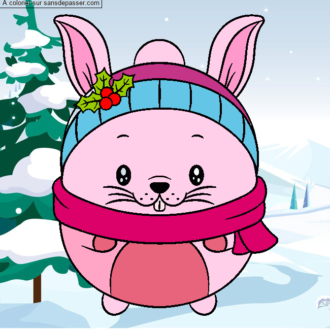 Lapin d'hiver par un invit&eacute;