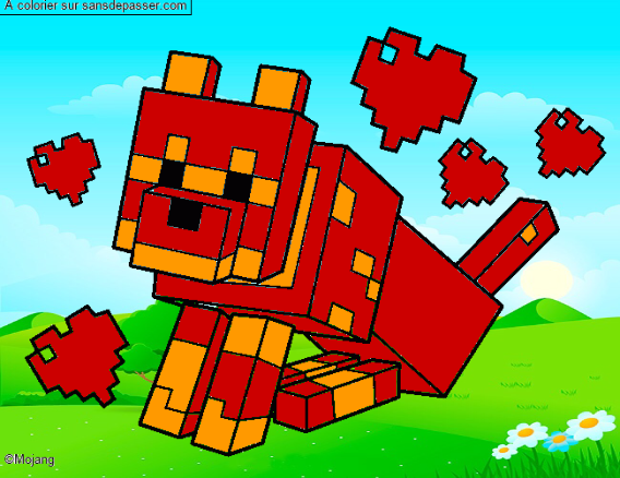 Chien Minecraft par un invit&eacute;