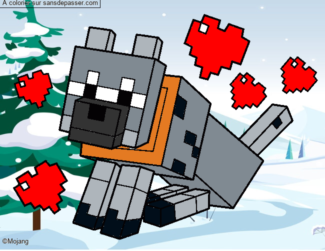 Chien Minecraft par un invit&eacute;