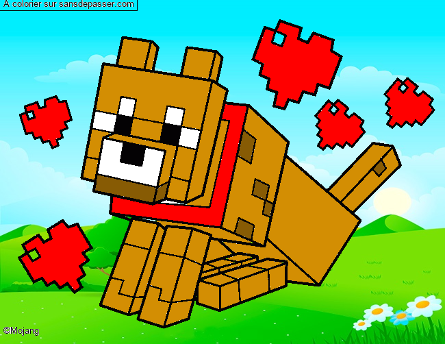 Chien Minecraft par un invit&eacute;