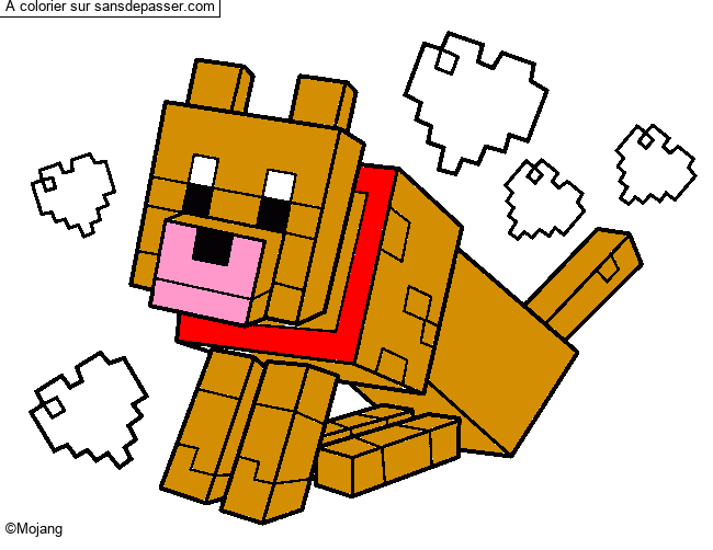 Chien Minecraft par un invit&eacute;