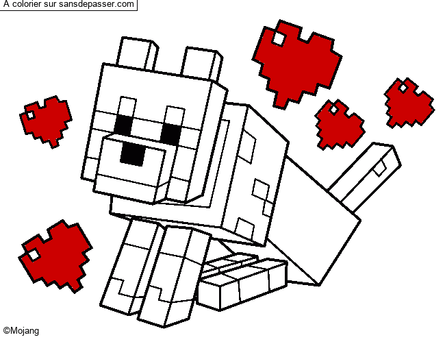 Chien Minecraft par un invit&eacute;