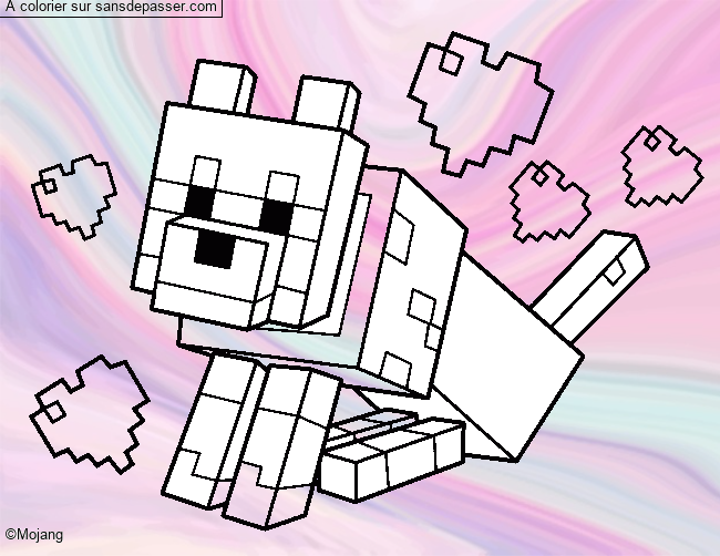 Chien Minecraft par un invit&eacute;