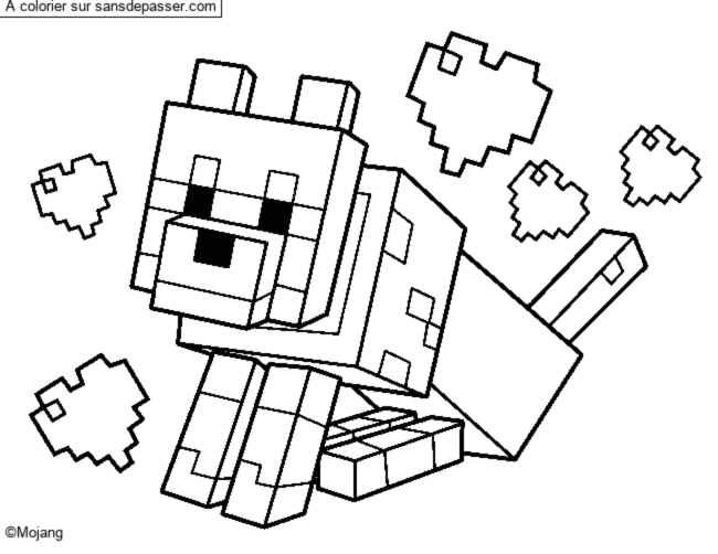 Chien Minecraft par un invité