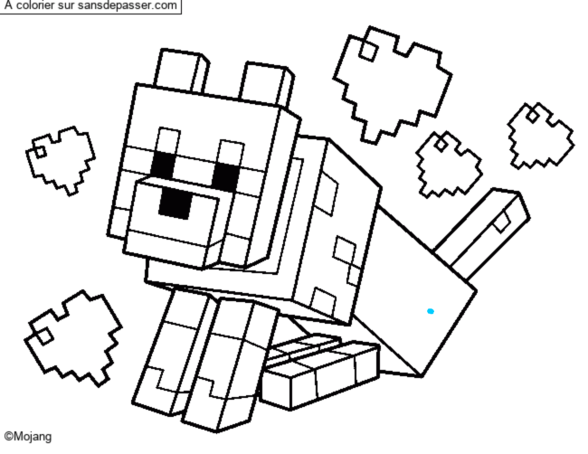 Chien Minecraft par un invit&eacute;