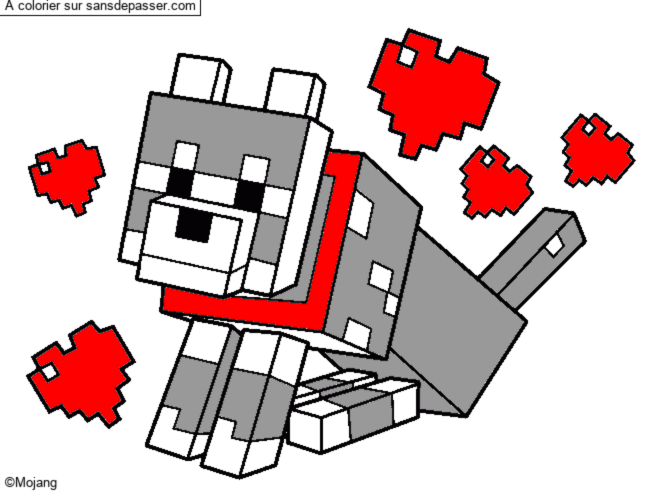 Chien Minecraft par un invit&eacute;