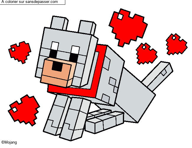Chien Minecraft par un invit&eacute;
