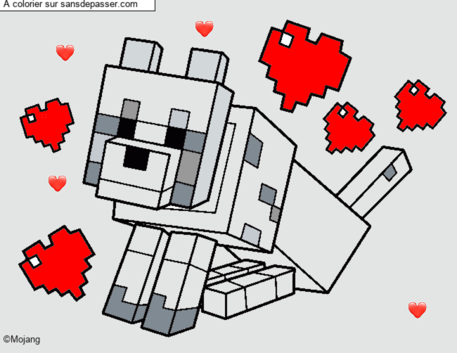 Chien Minecraft par Azertyuiop