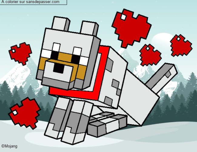 Chien Minecraft par un invit&eacute;