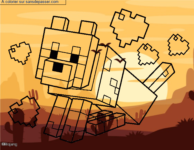Chien Minecraft par un invit&eacute;